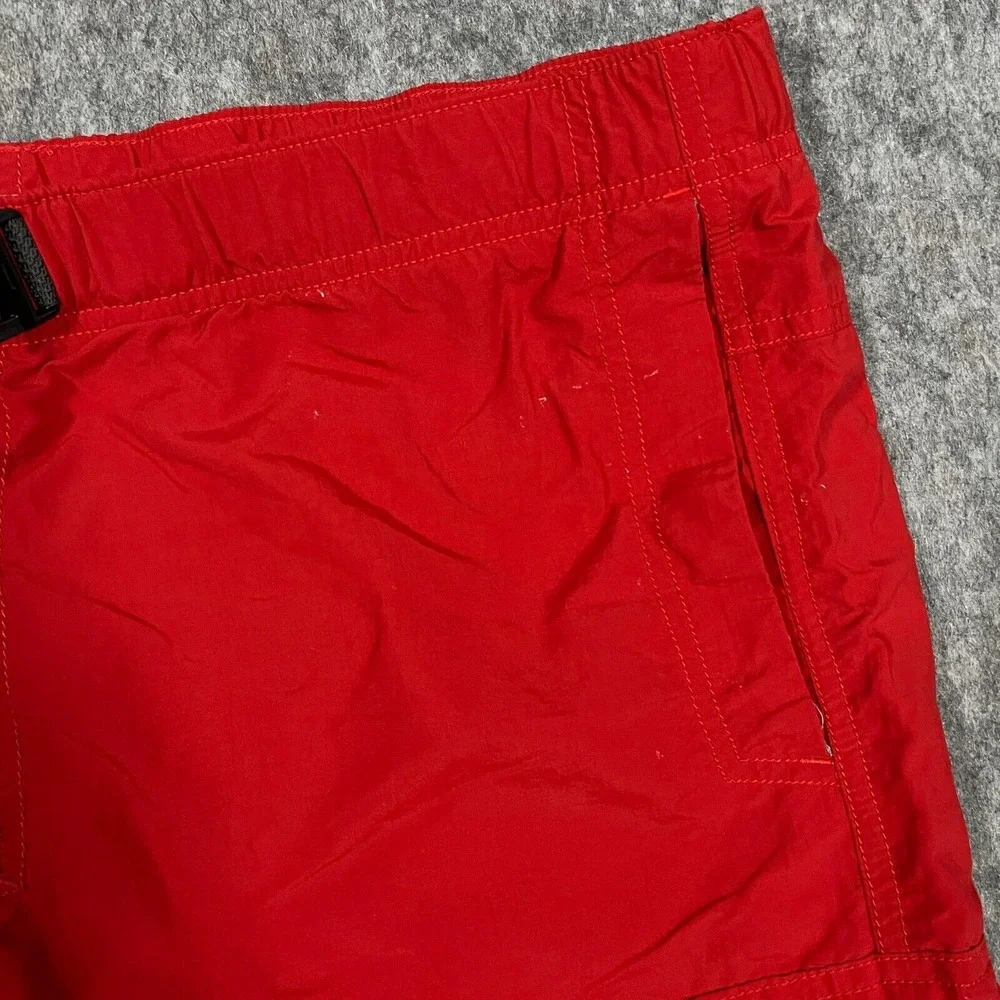 Columbia Omni‎ Shade Sun Protection Men's Swim Shorts Size L Red Belted Waist